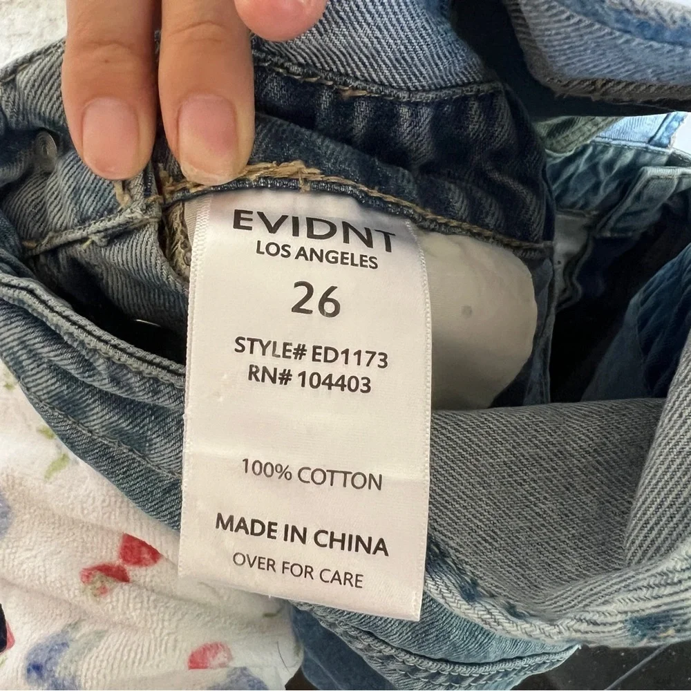 EVIDNT Distressed Casual Essential Denim Overalls Shortalls - Picture 5 of 5